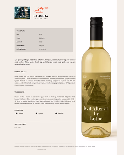 Kvit Altervin by Lothe
